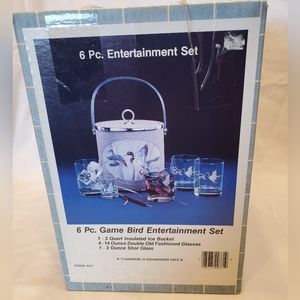 Vintage Norman Wamer Game Bird Entertainment Set, 6 Pcs, NIB